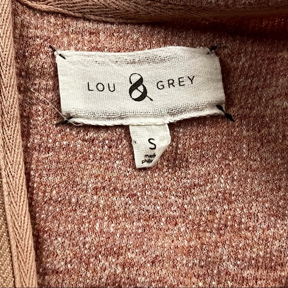 Lou & Grey Women’s Sz Small Pink Back Zip 3/4 Sleeve Knit Top. - Picture 10 of 10